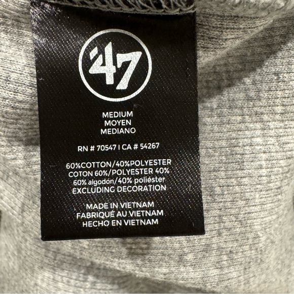 ’47 Ole Miss Cropped Waffle Knit Thermal Long Sleeve Top M Game Day Rebels - Picture 8 of 9